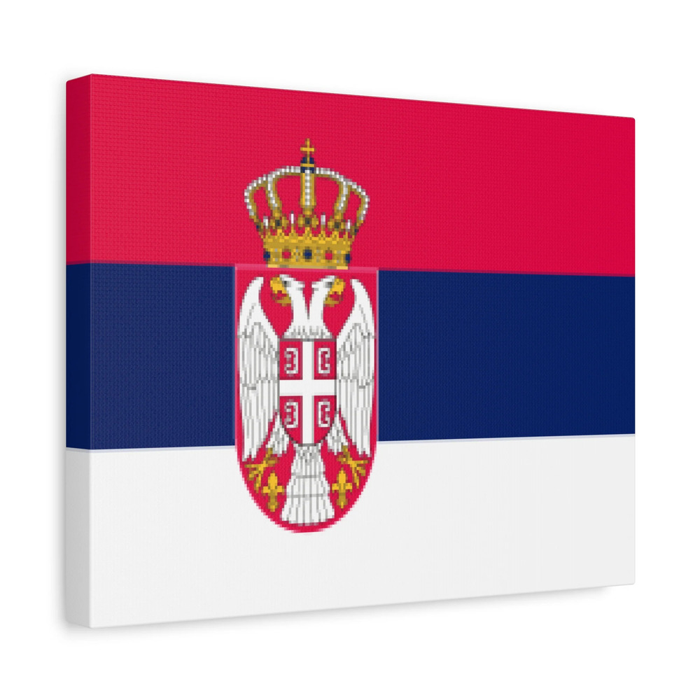 Serbia Country Flag Canvas Vibrant Wall Art Unframed Home Decor